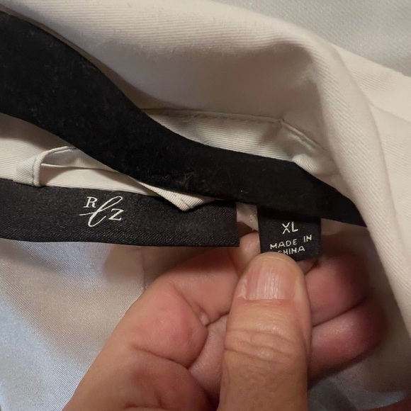 Rachel Zoe Cream Trench Coat with Belt and Wide Collar XL - Picture 5 of 9